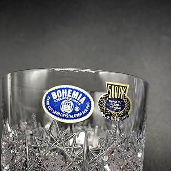 BOHEMIA ガラス製品 未使用 チェコスロバキア製 BOHEMIA Cristal - BOHEMIA ボヘミア ガラス 花瓶 ボヘミアン